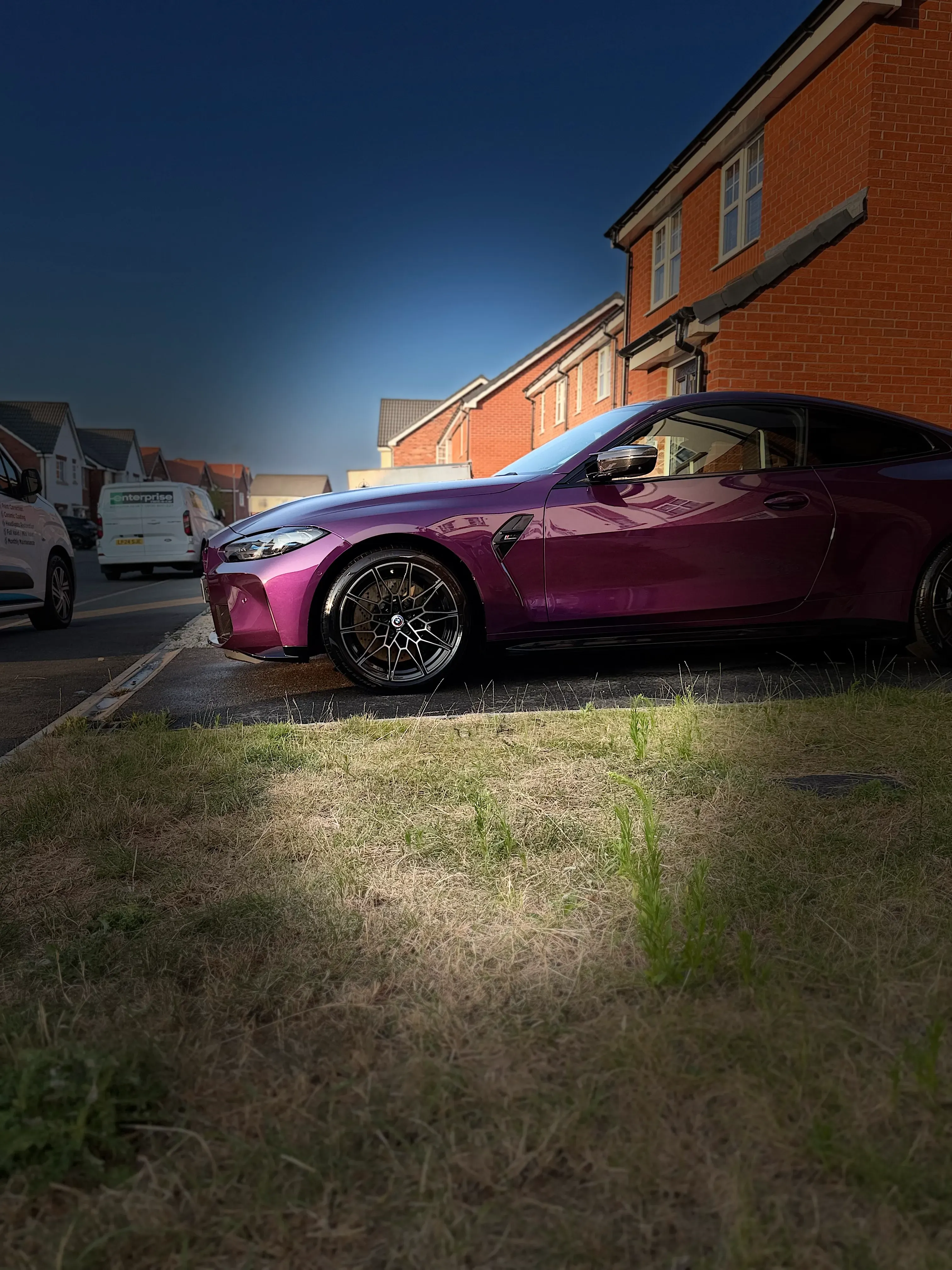 Vehicle area before specialist add-on detailing service