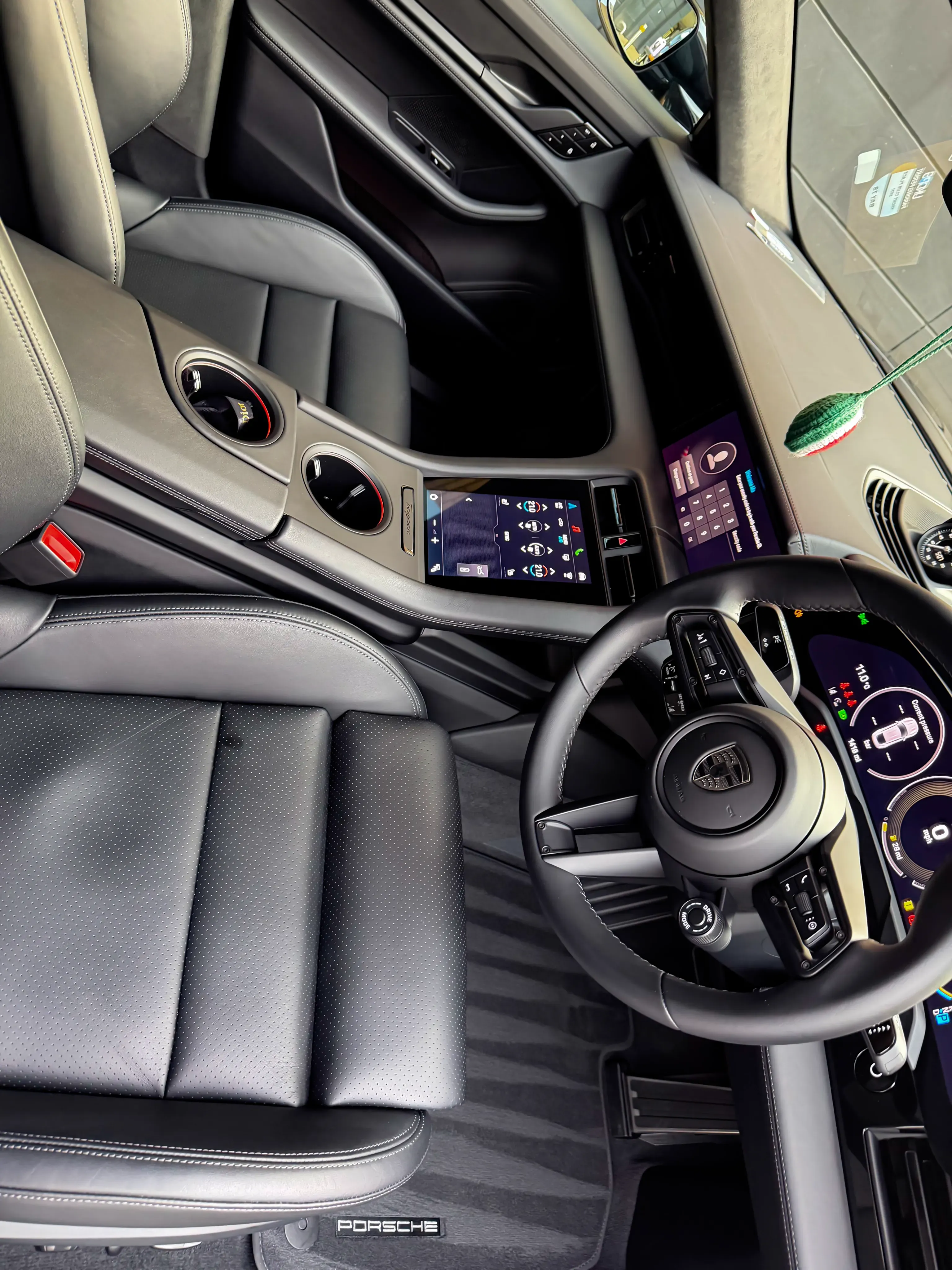 Vehicle interior and exterior after deep clean detailing treatment