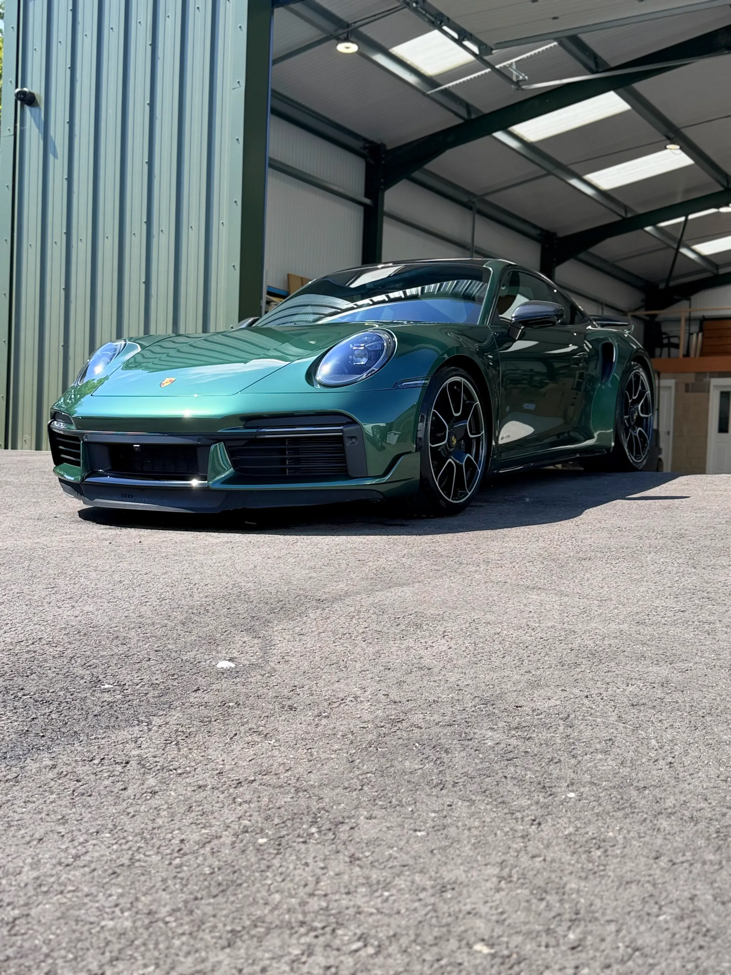 New car paintwork before ceramic coating protection treatment