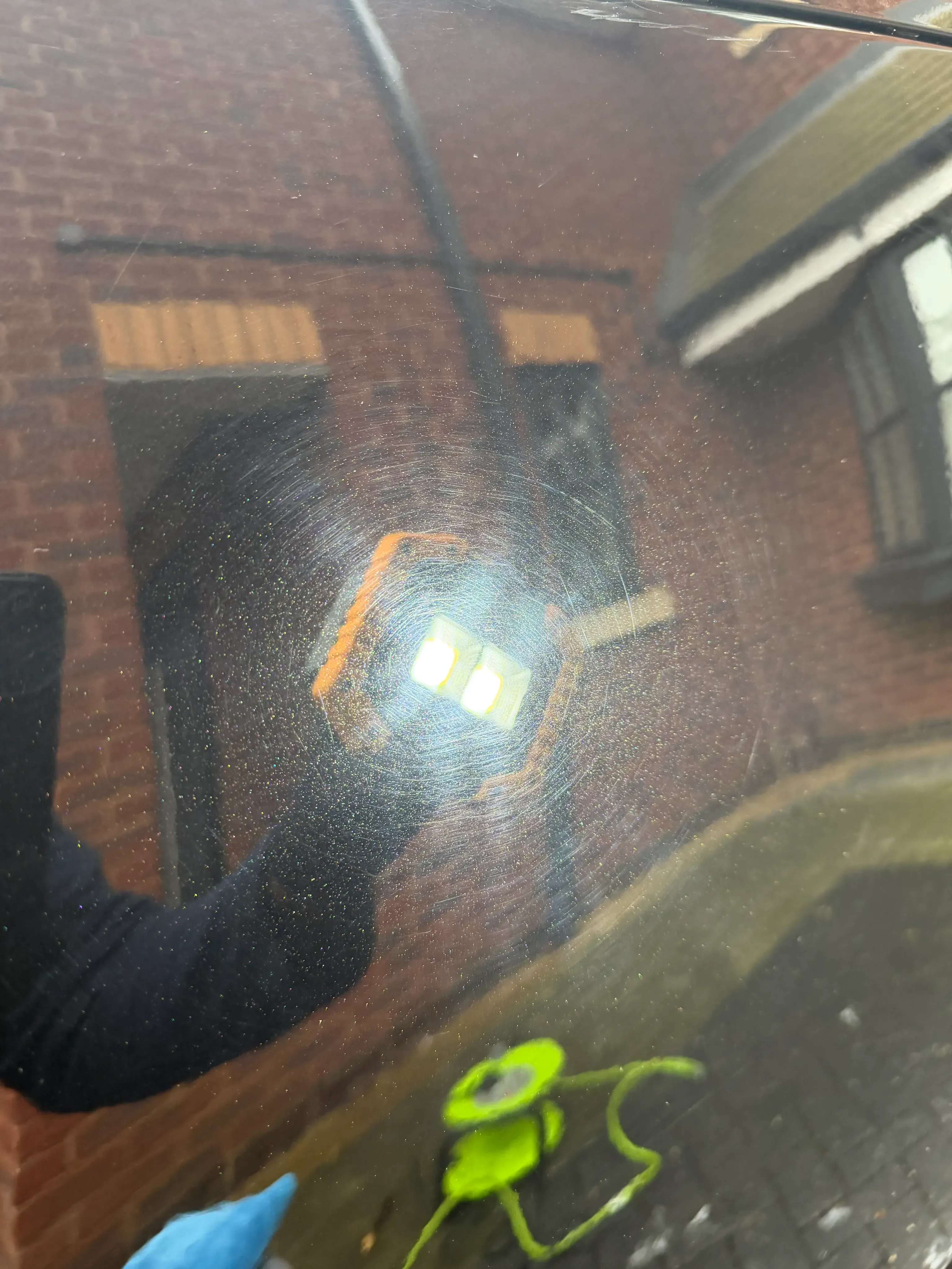 Paint correction after machine polish treatment